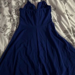 Blue midi dress